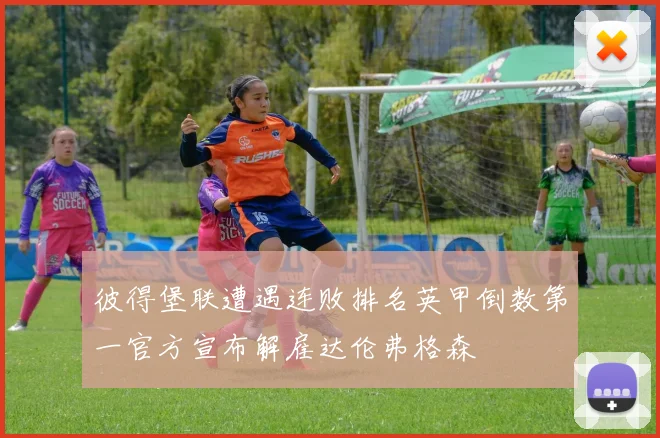彼得堡联遭遇连败排名英甲倒数第一官方宣布解雇达伦弗格森